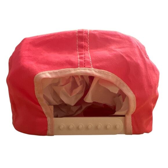 Vintage 90s MGD Racing Team Rusty Wallace Autographed Snap Back Hat Pink Nascar - Picture 4 of 7